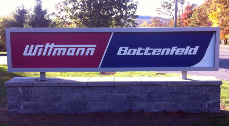 13 Foot Long Monument Sign With Dimensional Lettering